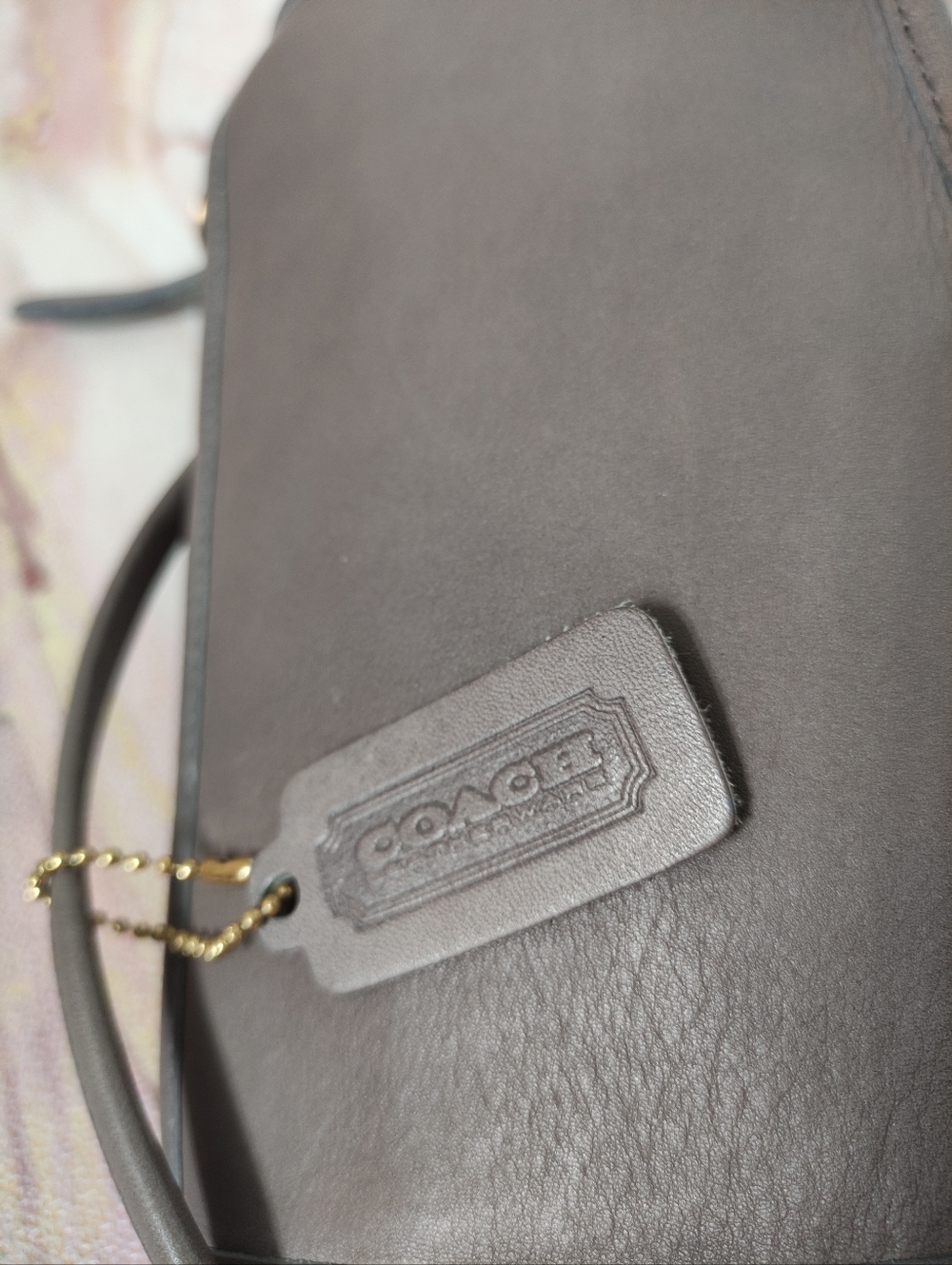 Vintage Coach 9655 Small Zippered Pouch Gray - Picture 10 of 13